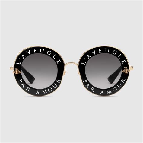 round-frame titanium sunglasses gucci|gucci women's oversize round sunglasses.